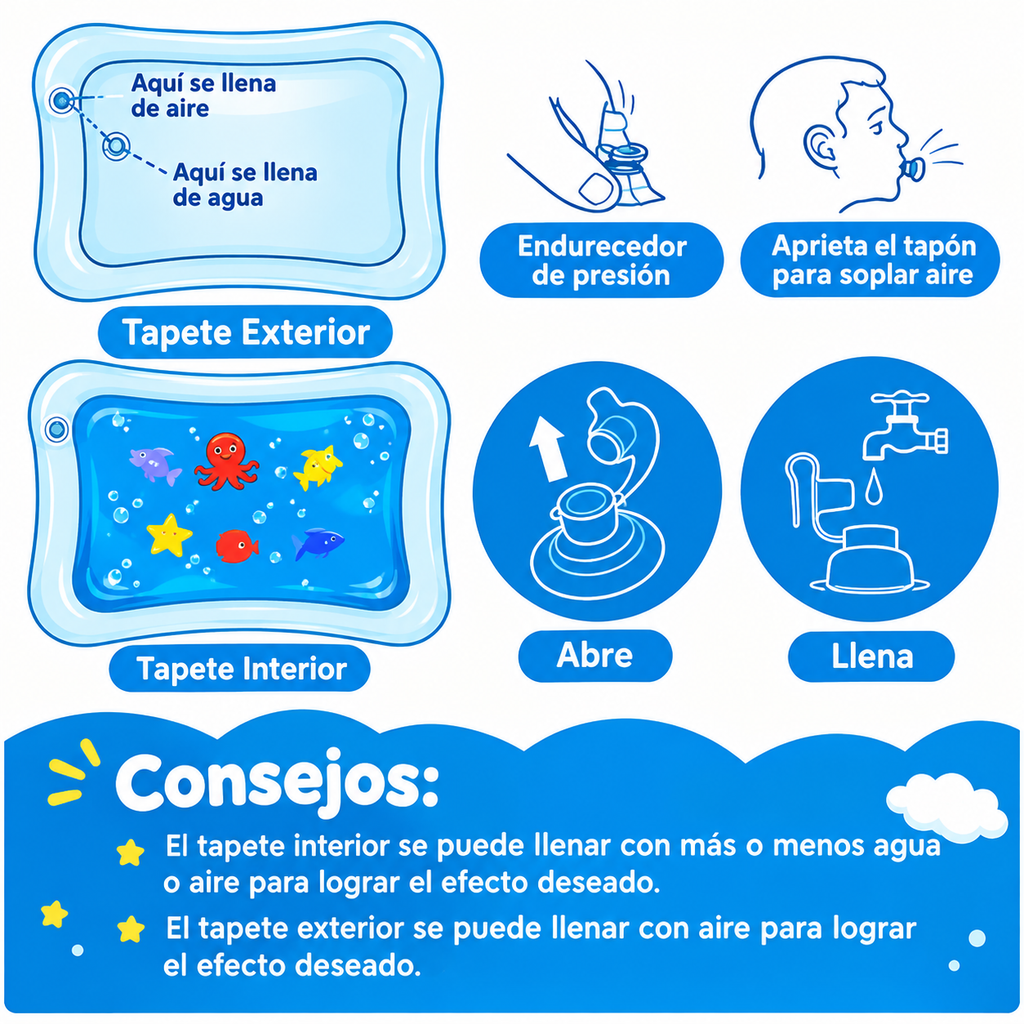 Alfombra Sensorial Para Bebes - ESTIMULA, JUEGA Y DISFRUTA🌈